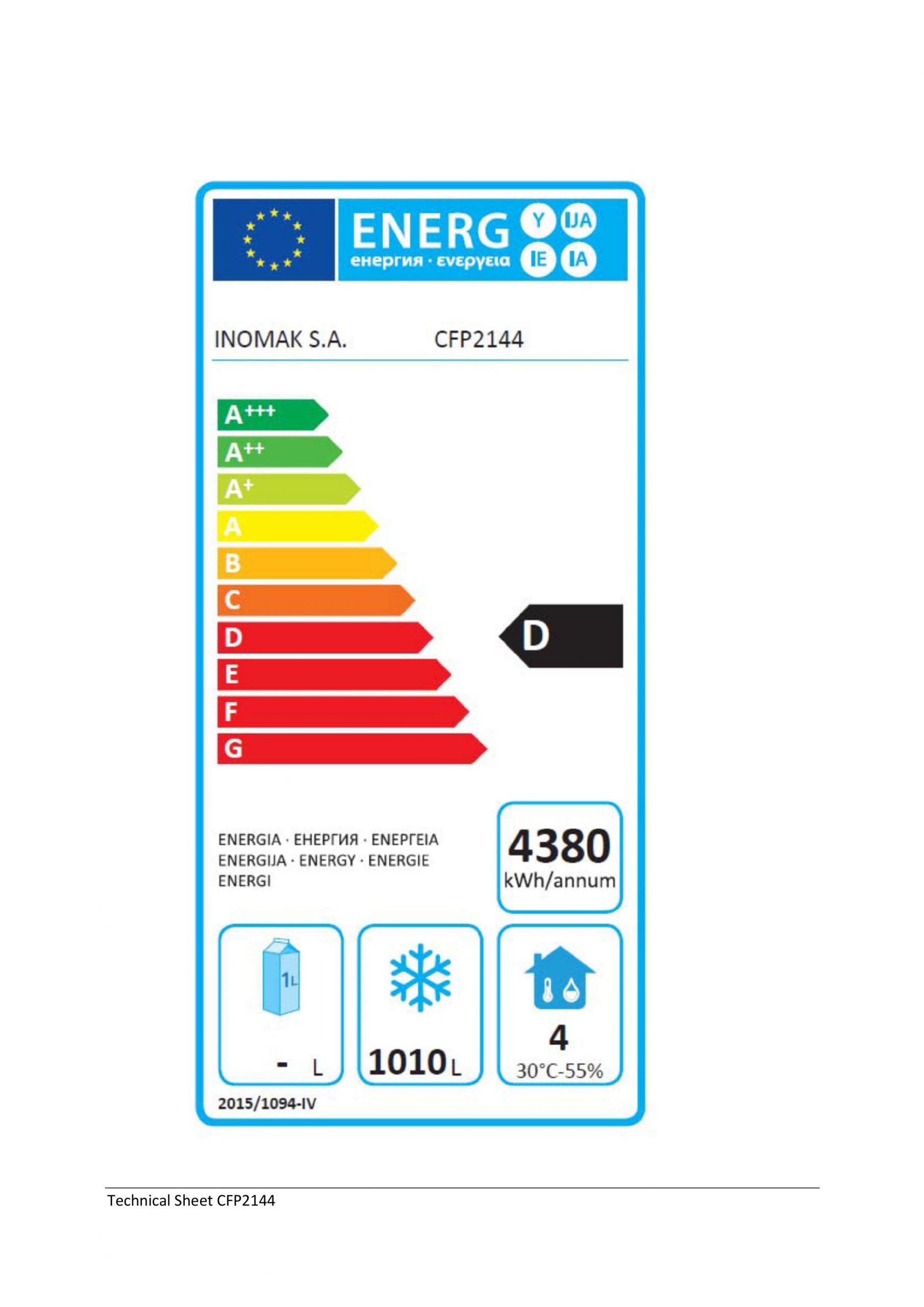 Inomak dobbelt frostskab - ikaline -