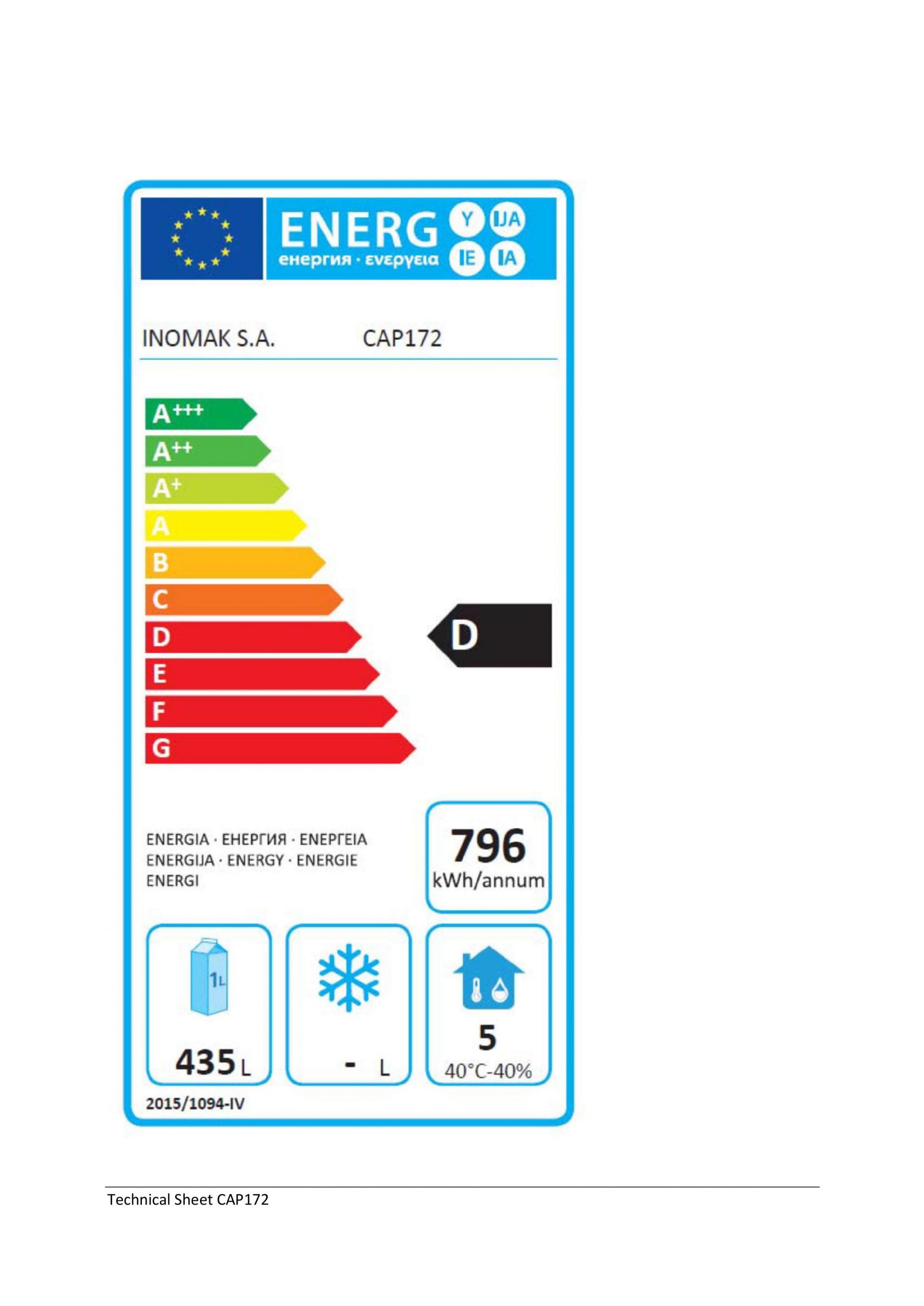 Inomak Køleskab 654 ltr. - ikaline -
