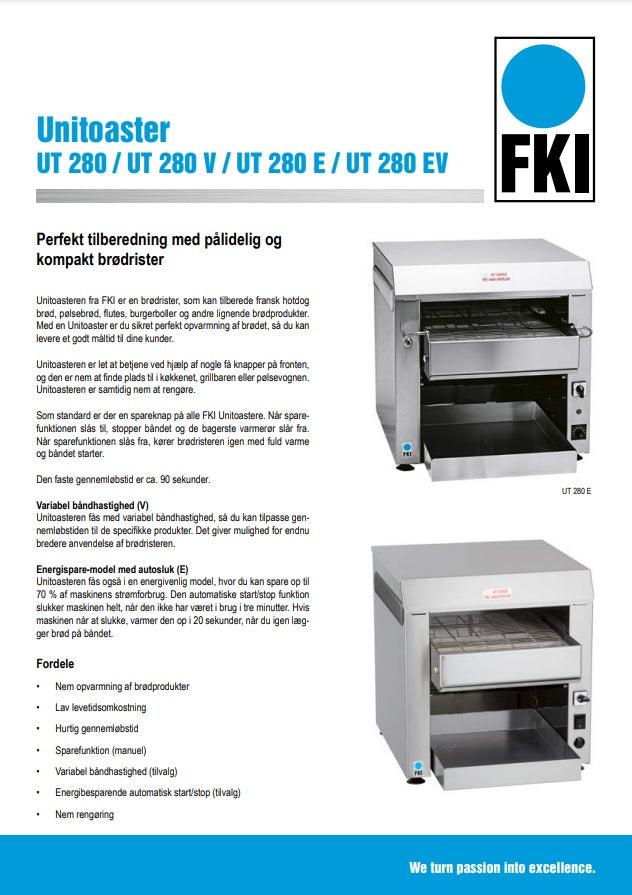 FKI UT280 fast hastighed - ikaline -
