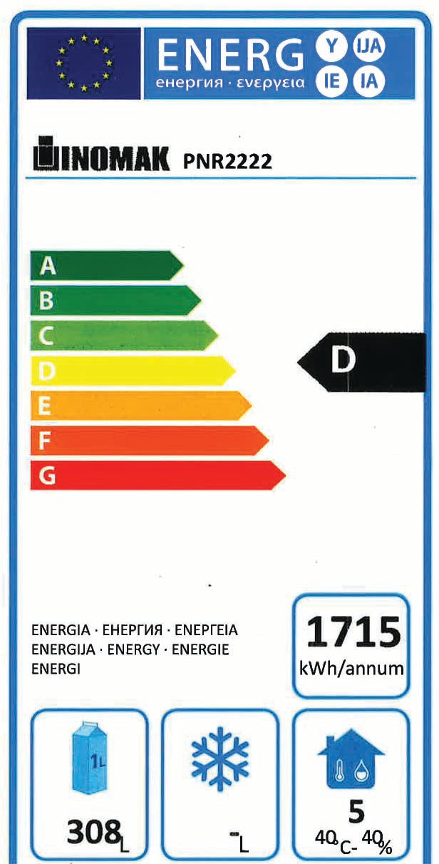 Inomak kølebord med 8 skuffer - ikaline -  