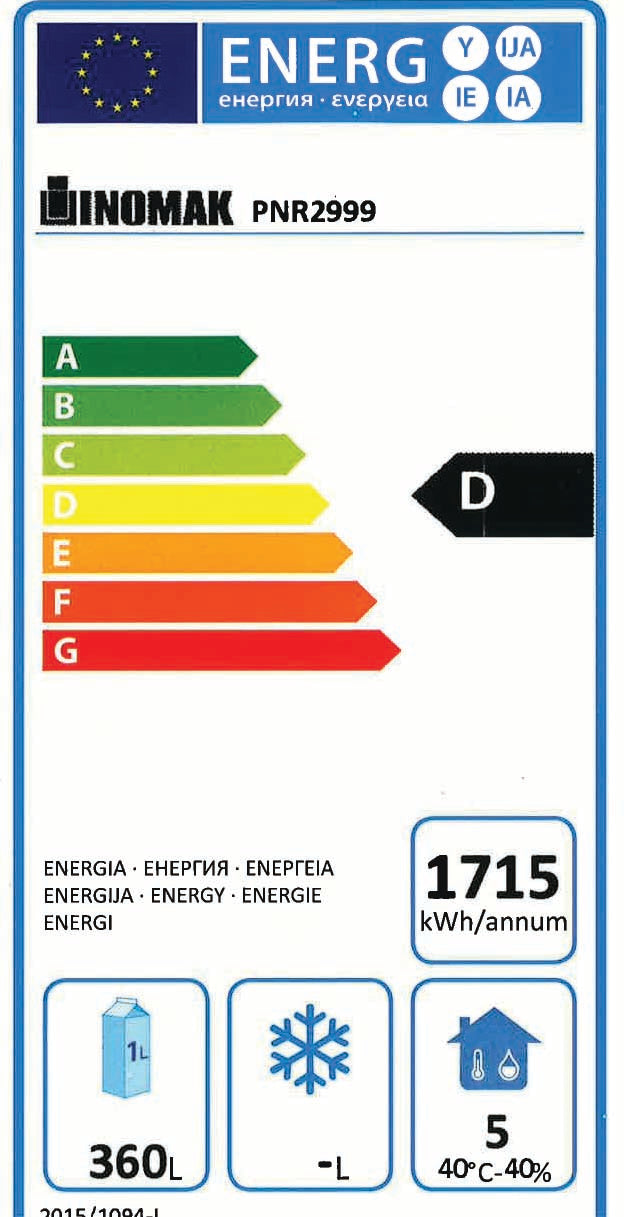 Inomak kølebord med 1 låge + 6 skuffer - ikaline -  
